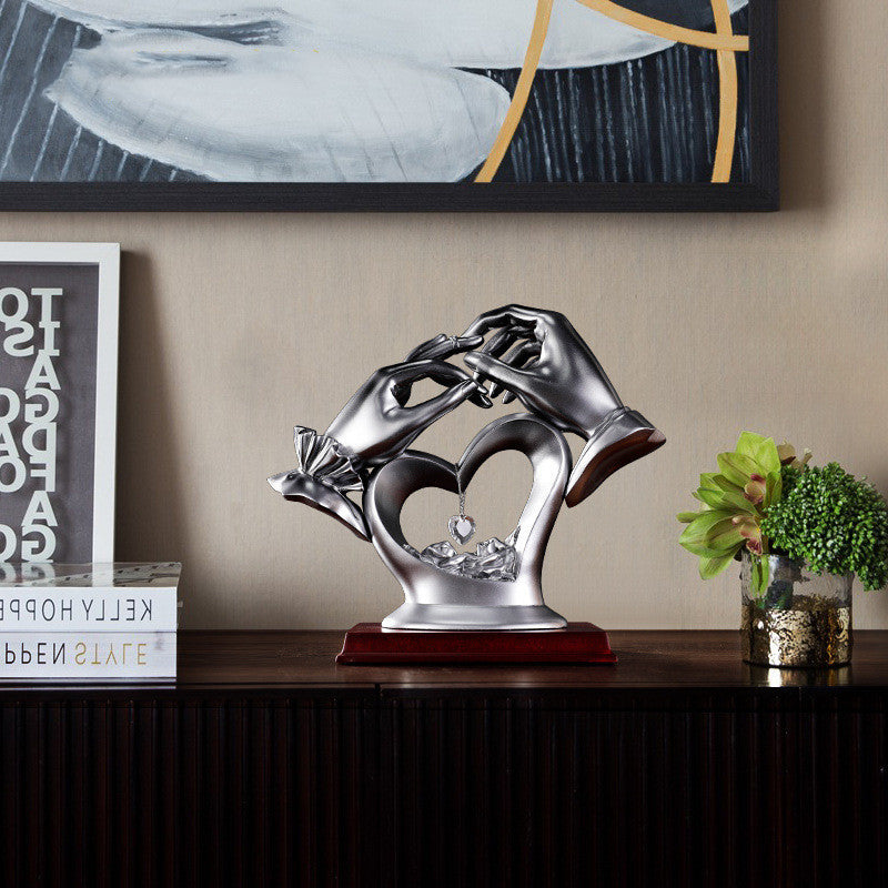 Heart Crystal Figurine