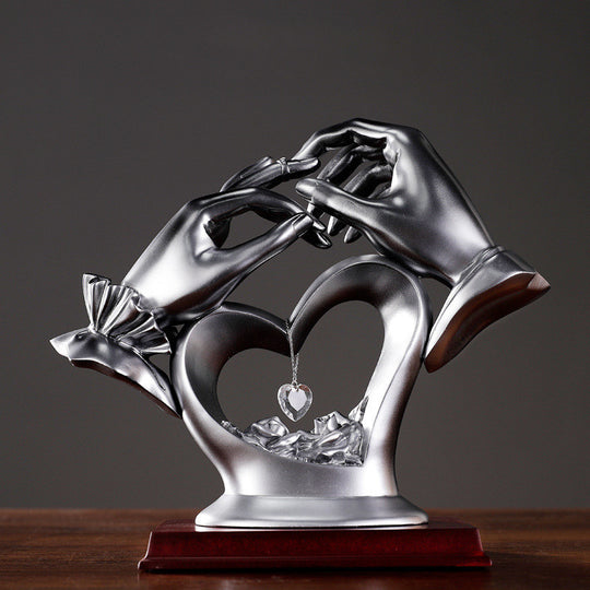 Heart Crystal Figurine