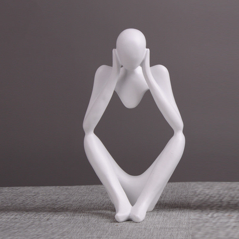 Abstract Thinker Figurine