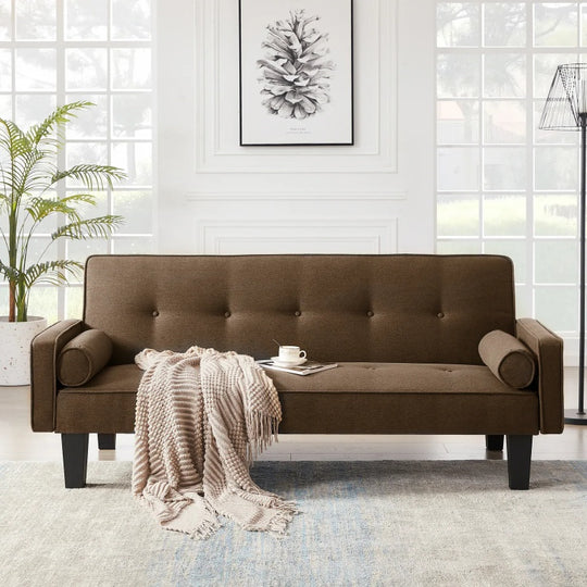 Tufted Fabric Loveseat