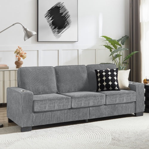 3-Seater Corduroy Sofa