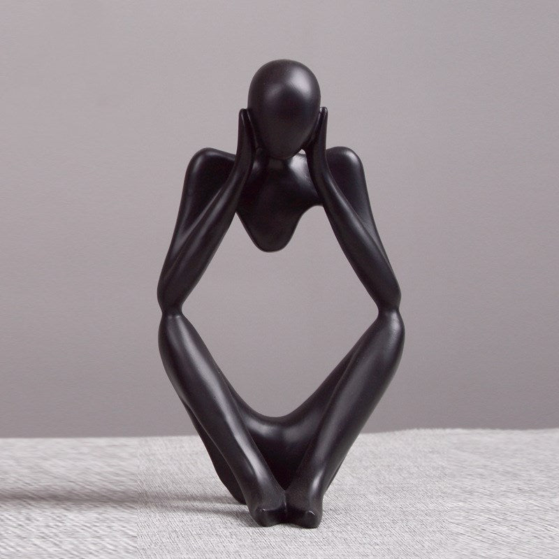 Abstract Thinker Figurine
