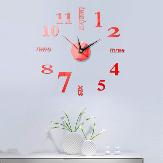 3D Acrylic Wall Clock