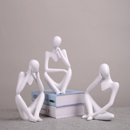 Abstract Thinker Figurine
