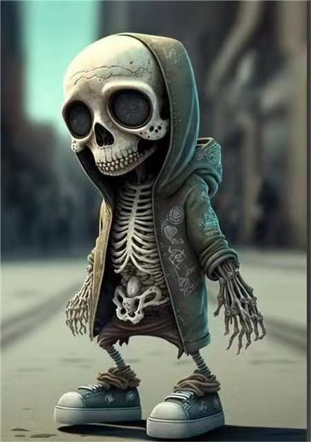 Halloween Skeleton Figurine