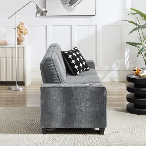 3-Seater Corduroy Sofa