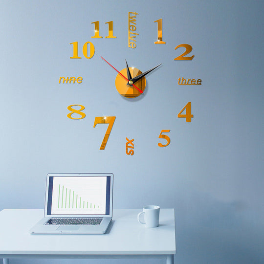 3D Acrylic Wall Clock