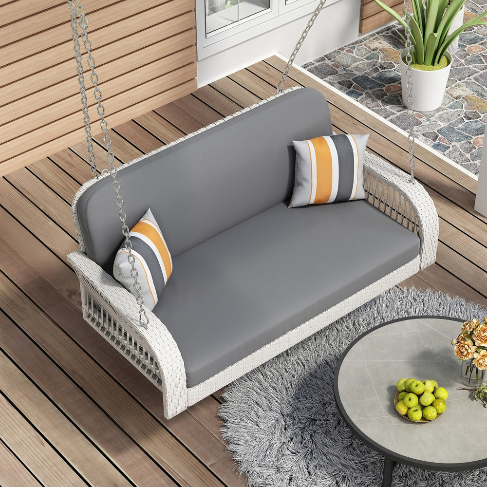 2-Seater Wicker Porch Swing