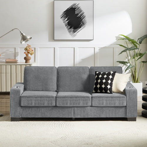 3-Seater Corduroy Sofa