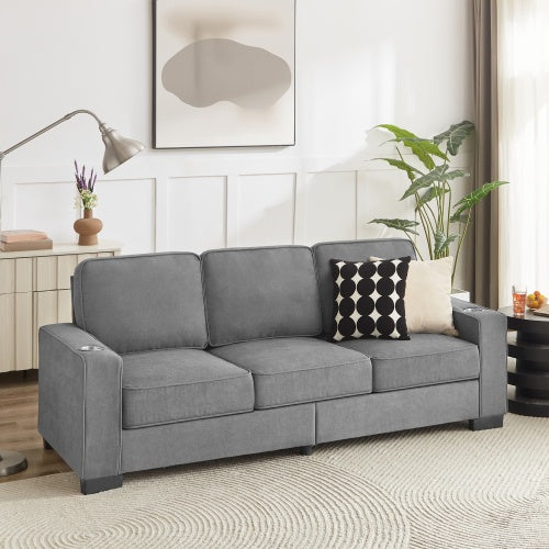 3-Seater Corduroy Sofa