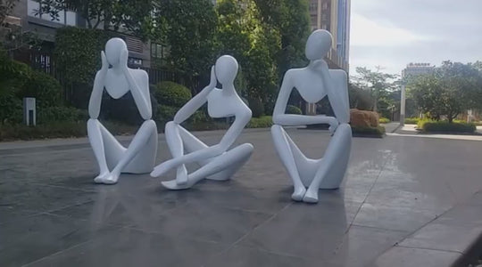 Thinker Statue Abstract Figure Sculpture